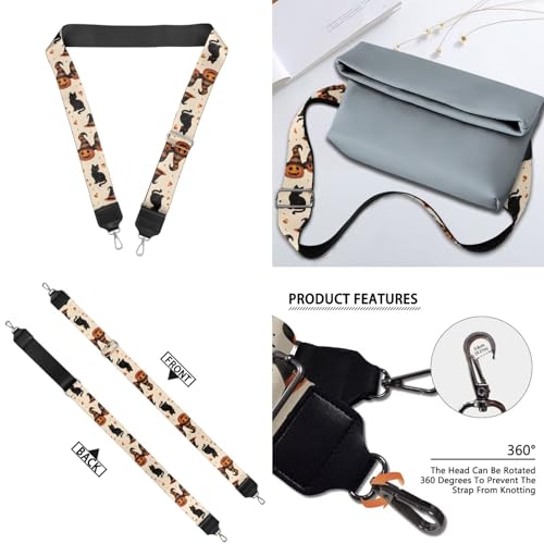 Image of Jeiento Replacement Shoulder Strap,2 Piece Set Guitar Style Handbag Crossbody Strap Adjustable Guitar Straps for Women Girls
