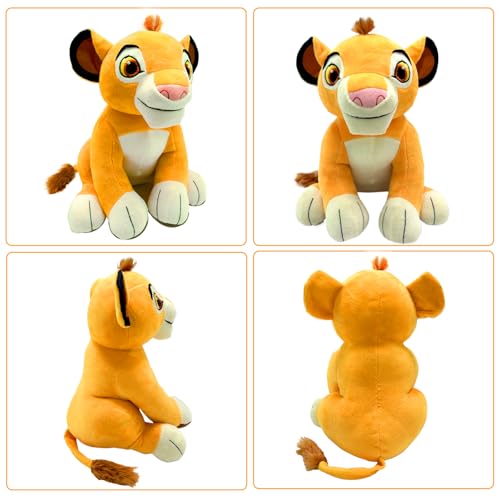 Löwe Simba Kuscheltier - König der Löwen Plüsch für Kinder Fans, Geburtstag und Weihnachten
