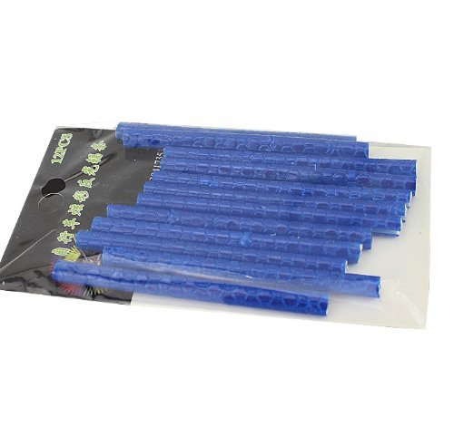 Tily 12 piezas bici bicicleta rueda habló Reflector Reflective Mount luz de aviso, azul