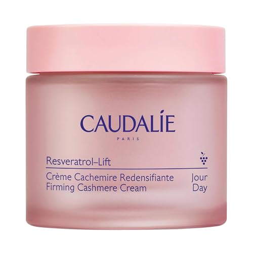 Caudalie Resveratrol-Lift Retinol Alternative Firming Cashmere Cream, Anti-Aging Moisturizer with Resveratrol, Hyaluronic Acid & Vegan Collagen, Refillable – 50 mL