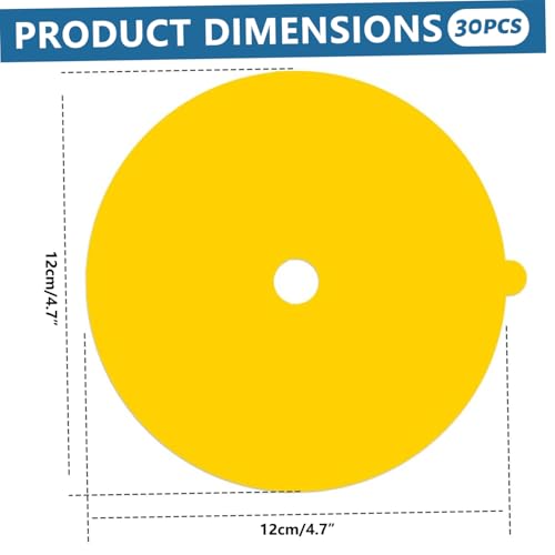 Repuestos de trampas para pulgas en pack de 30 discos adhesivos de 4.7 pulgadas para el hogar 5