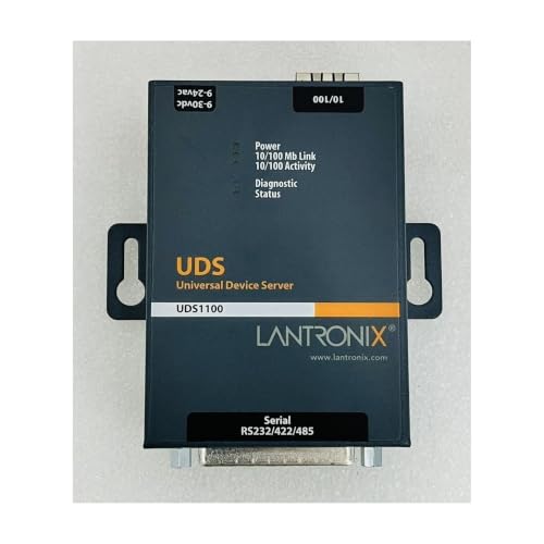 Image of Lantronix UDS1100 /UDS2100 Device Server - 1- or 2-Port Serial-to-Ethernet Device Server, RS-232 /422 /485, 10 /100 Ethernet with 15 kV ESD Protection; UDS2100 Supports PoE - UD1100002-01
