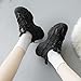 Mehlvdoy Women's Fashion Sport Breathable Mesh Platform Sneakers Casual Running Walking Shoes Size 8.5 Black