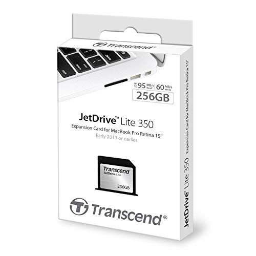Image of Transcend 256GB JetDrive Lite 350 Storage Expansion Card for 15-Inch MacBook Pro with Retina Display (TS256GJDL350)