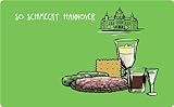 Frühstücksbrettchen 'So schmeckt Hannover' - als Geschenk für Hannoveraner & Fans der Niedersachsenmetropole oder als Hannover Souvenir