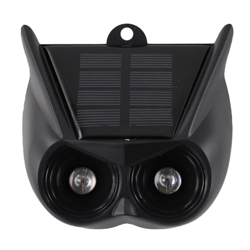 Gdfnmogo Alarma solar con sensor de movimiento con luz intermitente, repelente de animales activado por movimiento para jardín y patio, dispositivo de seguridad resistente a la intemperie para gatos