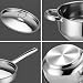 Hunnycook Topfset Induktion - 15-teilig, Starkbodig Edelstahl Töpfe Set, Inklusive Kochtöpfe, Bratpfanne, Feststehende Griffe, Geeignet für Alle Herdarten, Spülmaschinengeeignet