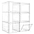 LXLXXL Storage Bins with Lids, 6 Pack Clear Plastic Storage Containers with Magnetic Acrylic Door, 19 Qt Stackable Storage Box for Home,Office Organizing