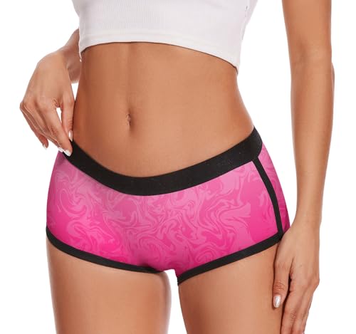 Image of Aueyan Womens Boyshorts Panties Stretchy Boxer Briefs Novelty Lounge Sleep Shorts