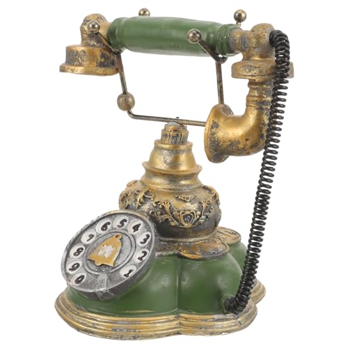 Kichvoe Telefono Retrò Da Scrivania in Resina Con Quadrante Rotante Telefono Fisso Vintage Decorativo Per Ufficio Casa Ornamento Per Arredamento Stile Anni '60 Soprammobile Elegante E Funzionale