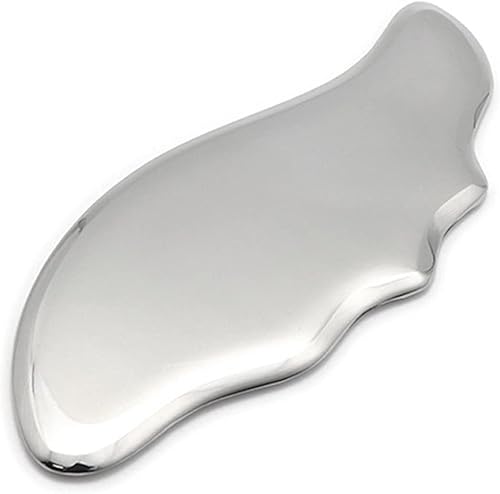 KENID Masaje Gua Sha Guasha de acero inoxidable para terapia de tejidos blandos utilizada para espalda, piernas, brazos, cuello, hombro, gimnasio en
