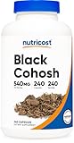 Nutricost Black Cohosh 540mg, 240 Capsules - Non-GMO, Gluten Free