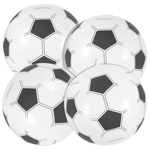 Bola de Playa de fútbol, ​​4 Piezas de Bolas inflables, fútbol de soplado, Juguetes para Fiestas en la Piscina de Playa para niños Adultos