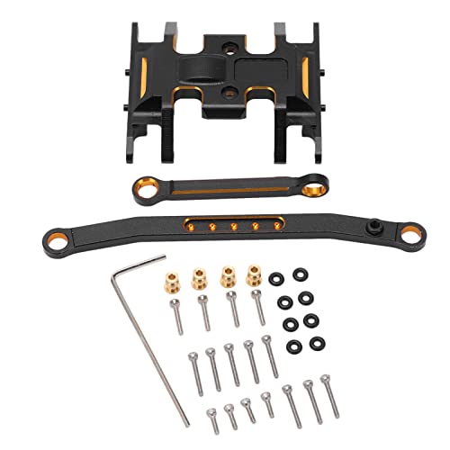 EVTSCAN Conjunto de Grupo de dirección para Coche RC, Base de Caja de Cambios de aleación de Aluminio para mejoras de Coche RC Axial SCX24 1/24
