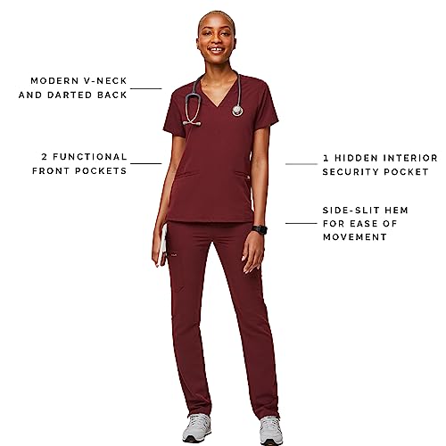 FIGS Casma Scrub Top for Women — Classic Fit, 3 Pockets, Four-Way Stretch, Anti-Wrinkle