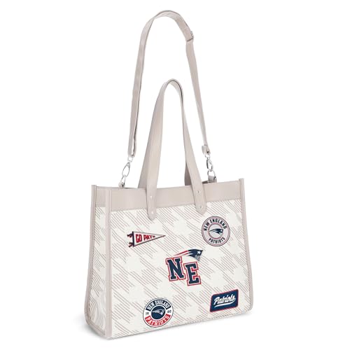 WEAR by Erin Andrews New England Patriots Patch Printed Tote Bag