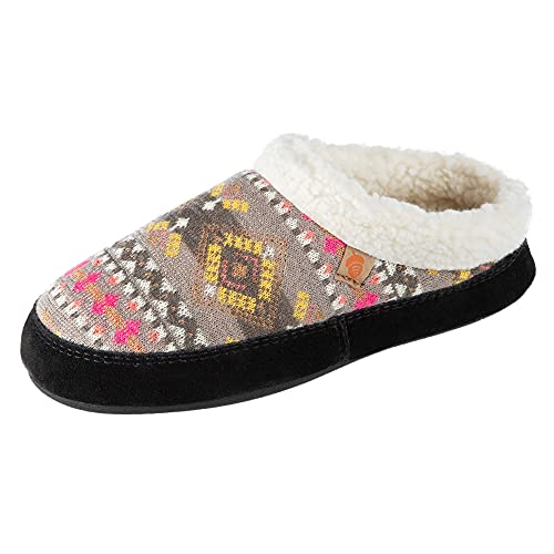 Image of Acorn Womens Slipper with Berber Lining, Suede Siding and Durable Non-Slip Indoor /Outdoor Sole
