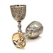REPLICARTZ Chalice Goblet Medieval Royal Cup Vintage Brass Wine Drinking Glass Renaissance Gifts Wedding Anniversary Novelty Ceremonial Drinkware for Gifts 7oz Pack of 1