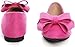 SAILING LU Bow-Knot Ballet Flats Womens Pointy Toe Flat Shoes Suede Dress Shoes Wear to Work Slip On Moccasins Rose Size 7