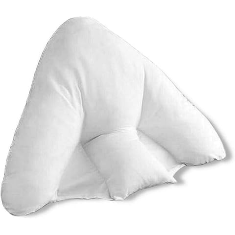 Bedding Home Luxury Backrest Reading Pillow with Lumbar Support Cover