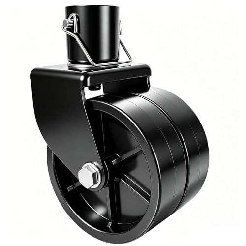 XIANGZI Dual 6-Inch Trailer Jack Wheel Replacement with Pin Tongue Jack Wheel Hitch Utility Replacement Parts Trailer Wheel Jack 2000lb Capacity