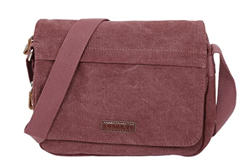 Besace Katana Toile Garnie Cuir De Vachette