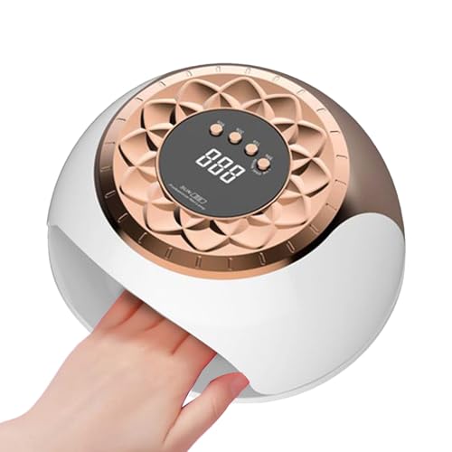 Lámpara de uñas UV – Secador de uñas LED UV multifunción con temporizador inteligente, dispositivo portátil de curado rápido, diseño ABS | Perfecto para manicura en casa, pedicura, viajes,
