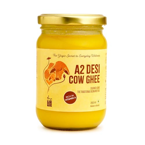 Image of Isha Life Pure A2 Desi Cow Ghee I Traditional Curd Churned I Grass-Fed & Free-Grazing Cows I Bilona Ghee| 250 ml