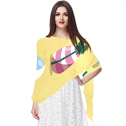 Foulard mousseline de soie femme multicolore Happy idéal pour vos sorties