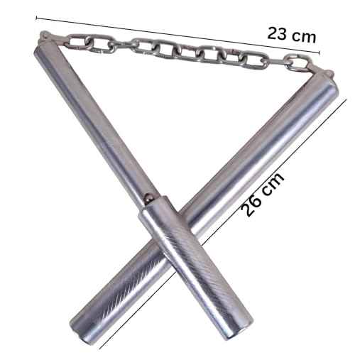 Image of Red Hate Stainless Steel Nunchaku Chen Xi for Martial Arts Pack of 1