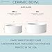 LASFOUR Personalized Dog Bowl, Custom Dog Bowls with Name, Customized Ceramic Dog Bowls 16 oz., 32 oz. for Dry, Wet Food & Water, Pet Feeding Supplies