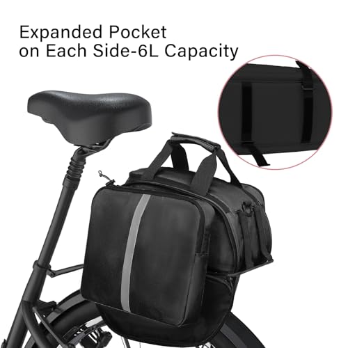 MOSISO Bike Rack Bag, Waterproof Bicycle Trunk Pannier Rear Seat Handbag - image 2