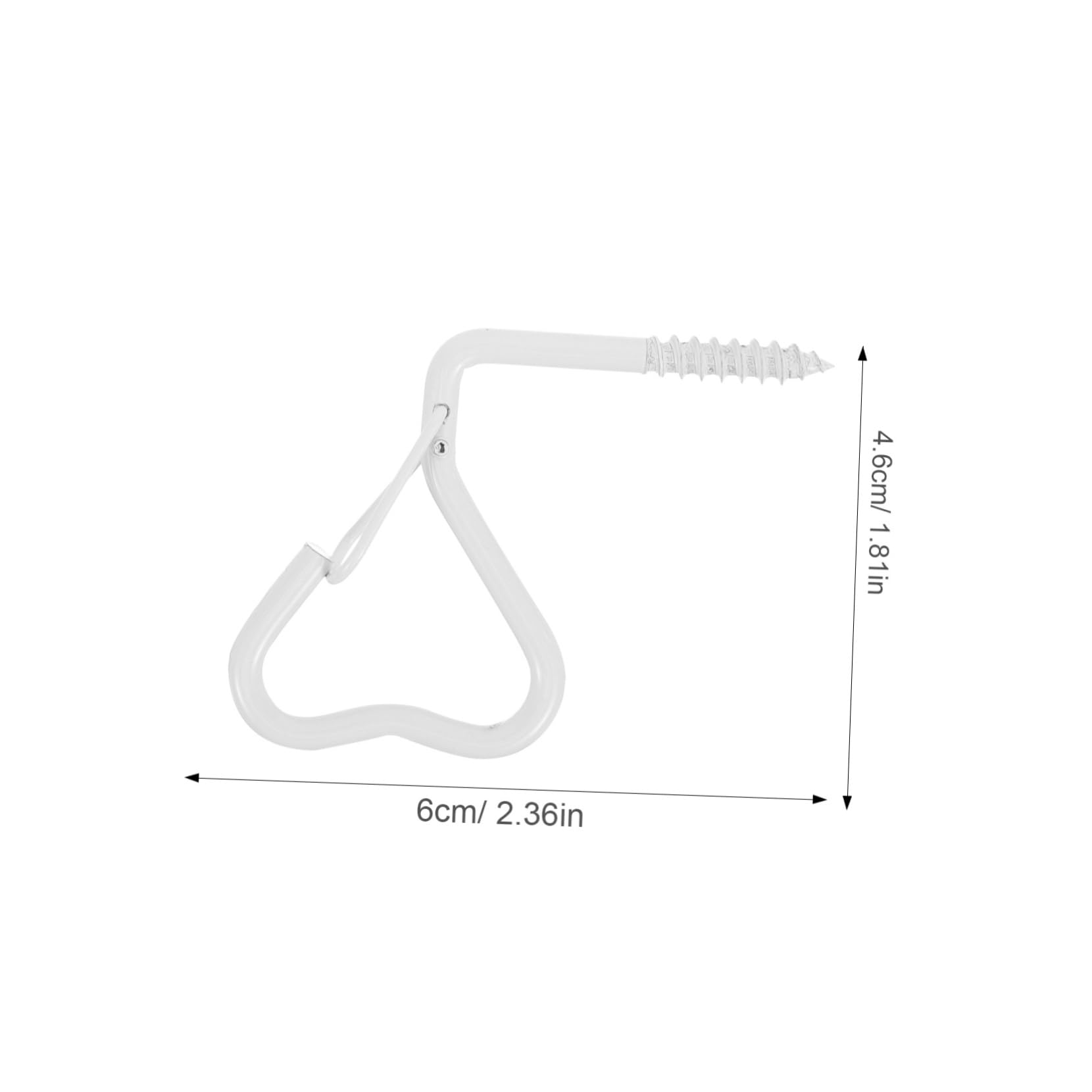 Mikikit 10pcs Ceiling Hooks for Hanging Plants Outdoor Use Versatile Plant Screw Hooks for Flower Baskets Wind Chimes and Lanterns Resistant Design