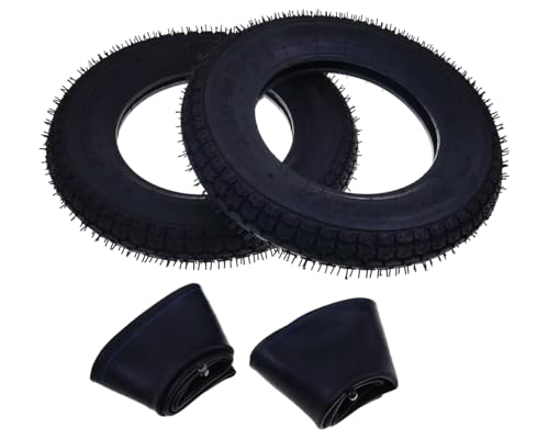 2EXTREME Speedways Reifen Set 3.50-10 59J TT inkl. Schläuche – für Moped, Roller, Vespa – kompatibel mit Piaggio Zip, Vespa PK50, Peugeot Speedfight, Aprilia SR, MBK Booster
