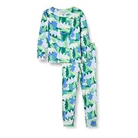 Amazon Essentials Unisex Kids' Snug-Fit Cotton Pajama Sleepwear Sets, Holiday Bear, 10
