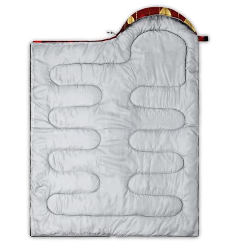 Image of QOOMO Ball Flower Camping Sleeping Bags,3 Season Warm & Cool Weather,Lightweight,Waterproof Sleeping Bags for Adults & Kids,Traveling,and Outdoors,Camping Gear Equipment