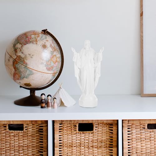 Statue de Jésus en résine blanche VICASKY pour décoration maison - 8