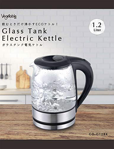 Tetera Eléctrica Vegetable GD-G12 de Vidrio 1.2 L miniatura 2