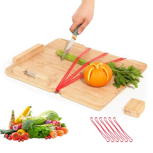 JFNoraiva One-Handed Cutting Board, Adaptive Cutting Board with Peeler, Bread