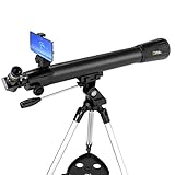 National Geographic 70mm Astronomical Refractor Telescope with Fully Coated Optics Adjustable Tripod and Astronomy App for Young Astronomers and Adult Sky Watchers