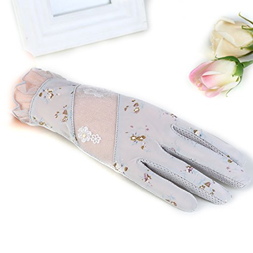 URSFUR Guantes femeninos dulces con manchas de corazónes regalo accesorio contra el sol