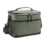 Zyntora Bolso De Mano Para El Almuerzo - Caja Portátil | Bolsa De Almuerzo Aislada Tote,Para Trabajo Diario Picnic Viaje Familia Hogar Camping Exteriores Escuela Adultos