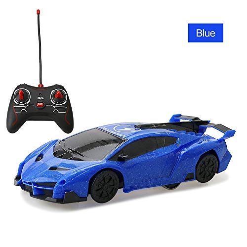 JBMY RC Arrampicata su Parete for Auto Soffitto antigravità Climber RC Car Mini Racer Telecomando Giocattoli cingolati for Bambini Ragazzi (Color : Blu)