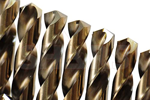 Miniatura 6 de Shars 116-12" por 64ths 29 piezas M35 cobalto acabado Jobber taladro conjunto con caja de índice Huot ángulo de punto 135 404-2260C P
