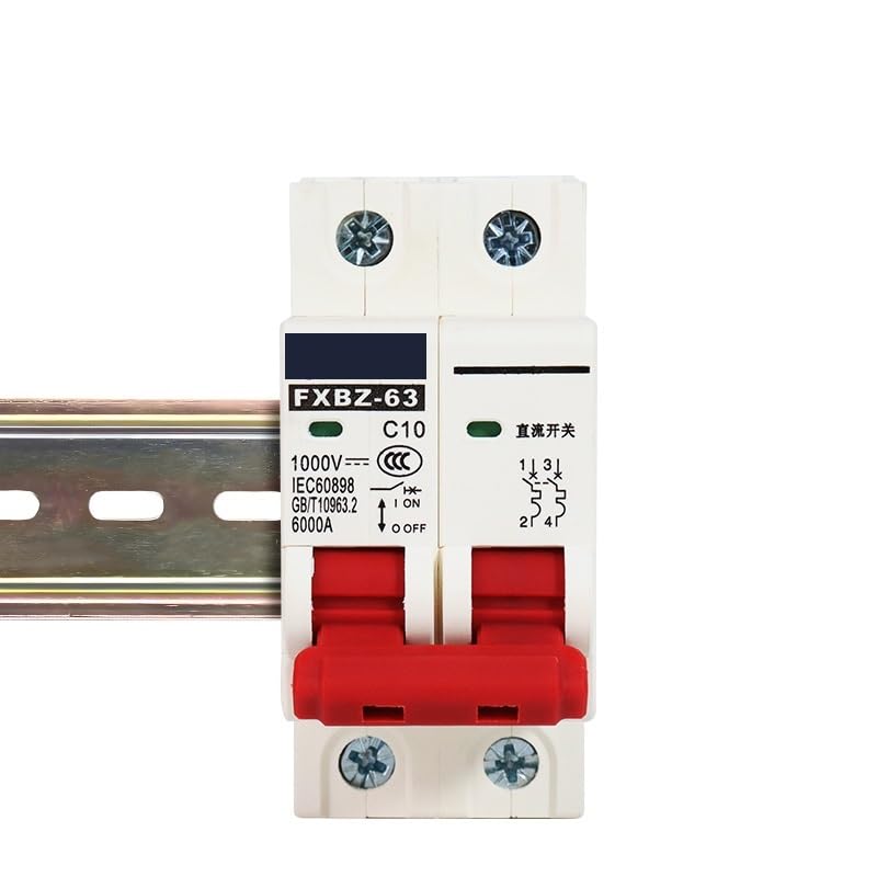 Automatyczny wyłącznik zabezpieczający przed przeciążeniem 2P DC 1000V 6A 10A 16A 20A 25A 32A 40A 50A 63A MCB do instalacji fotowoltaicznej (6A)