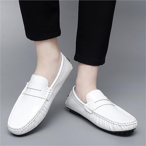 Men Party Loafers Shoes Vegan Leather Fashion Solid Color Round Toe Non Slip Low Top Anti-Slip Shoe for Casual Wedding Party Prom3