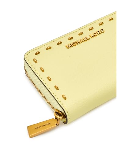 Image of MICHAEL Michael Kors Womens Jet Set Small Zip Around Card Case Lemon One Size One Size