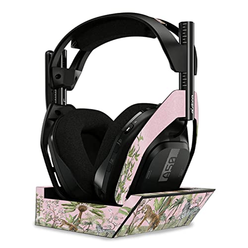 Image of MightySkins Glossy Glitter Skin Compatible with Astro A50 Wireless Headphones + Base Station (Gen 4) - Chinoiserie Jungle | Protective, Durable High-Gloss Glitter Finish | Easy to Apply