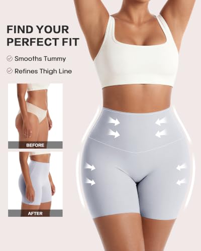 Image of Tummy Control Shapewear Shorts for Women Under Dress Womens Compression Shorts Under Dress Shapewear