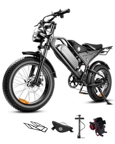 DK400 electric dirt bike for adults fast 18.2ah 30-40mph 1500w ebike 300+ lbs heavy duty 20 inch fat tire mountain bicycle off road 40 miles long range bikes for commuter mens women teens girls e-bike